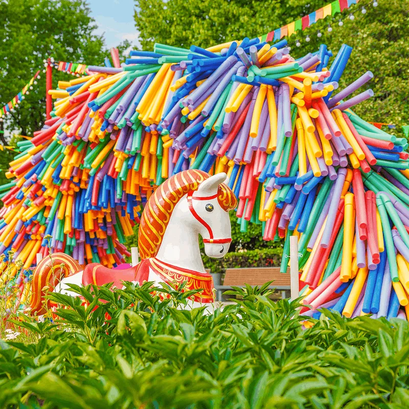 Moscow in summer decorations