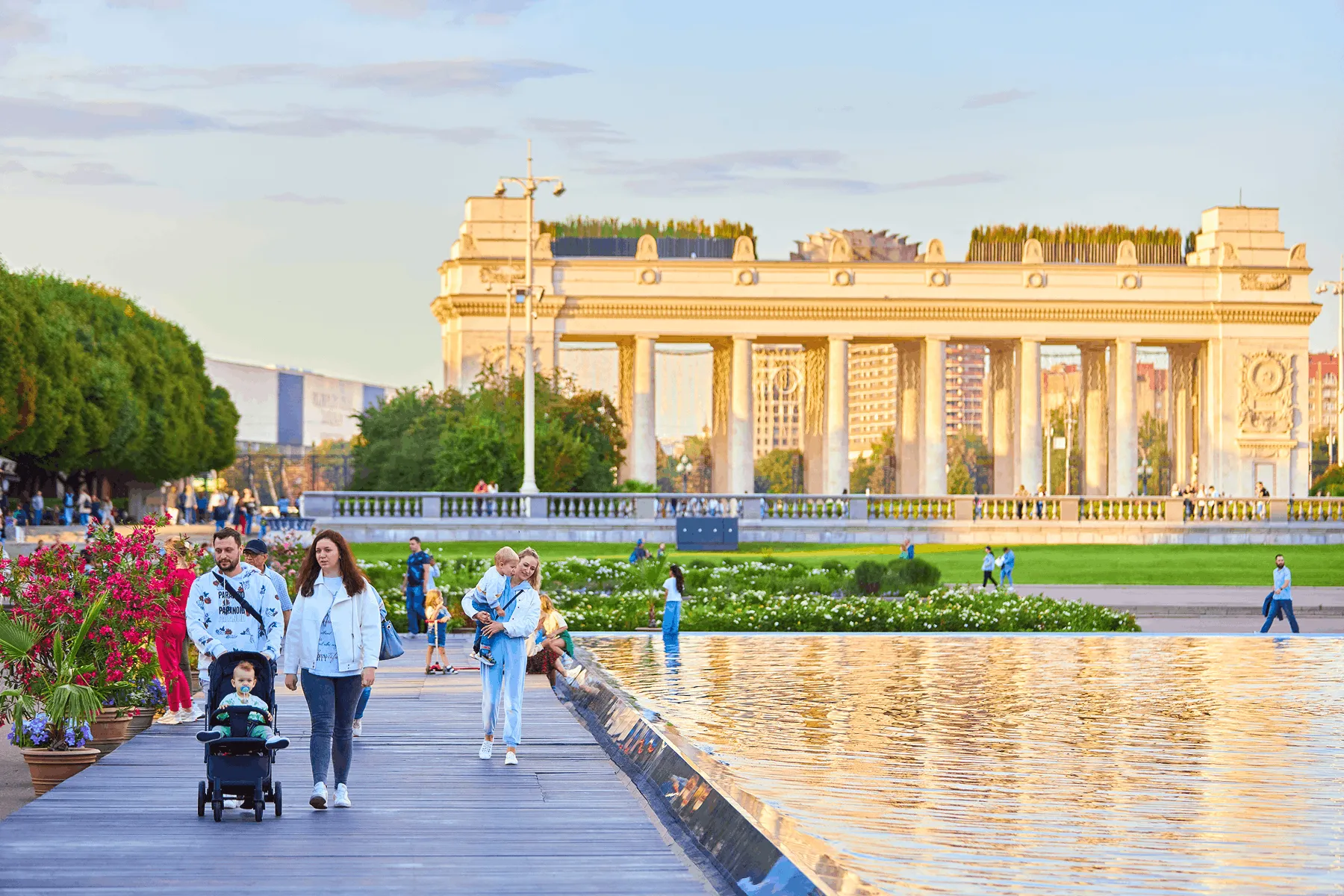 People walking in Gorky Park