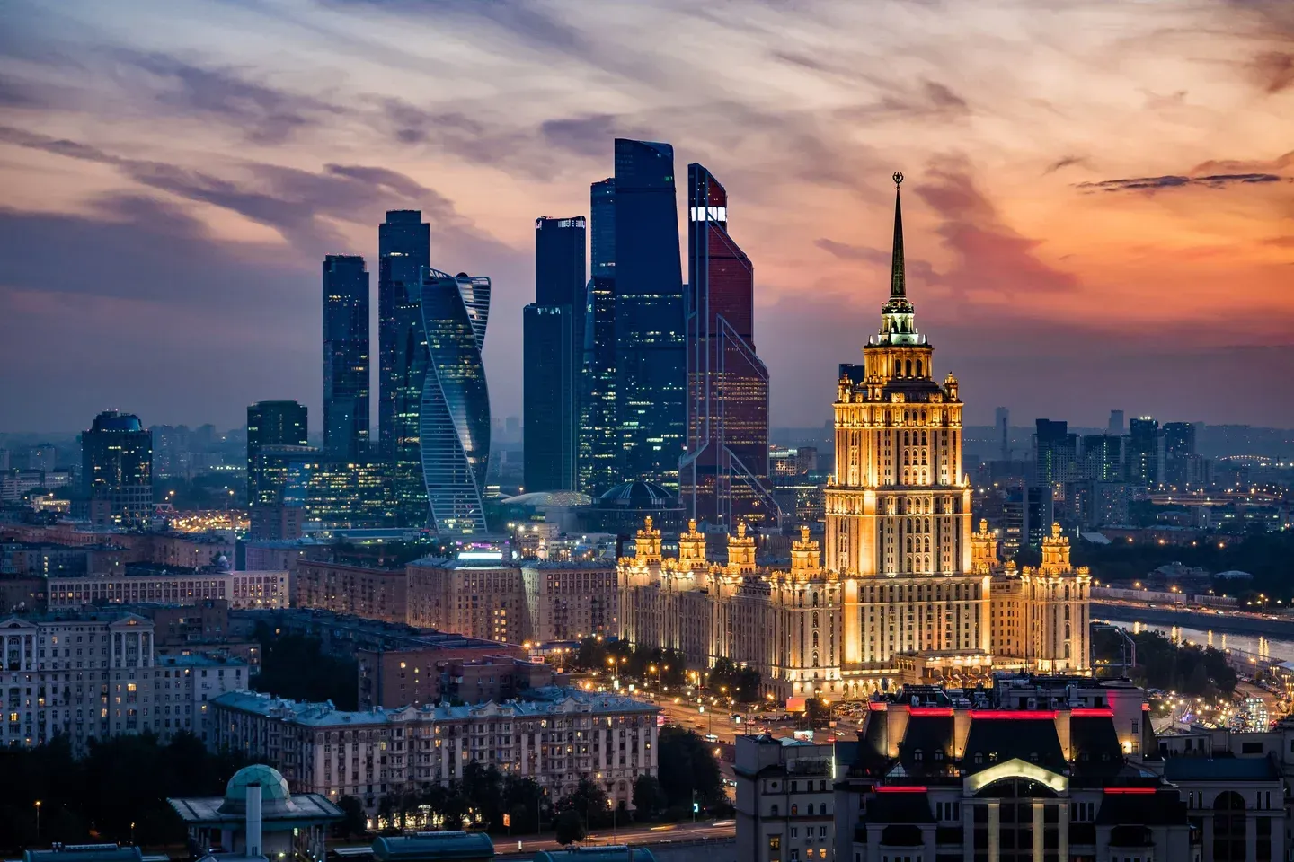 Москва ночь